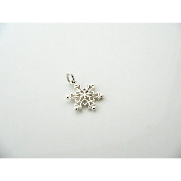 Tiffany & Co. Silver Snowflake Charm Pendant